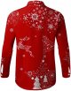 Men Casual Long Sleeve Autumn Winter Christmas 3D Printed Shirts Fashion Top Blouse Shirts Shirt Men