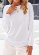Women's Casual Sweatshirts Spring Fall Clothes Loose Long Sleeve Lightweight Pullover Shirts Tops